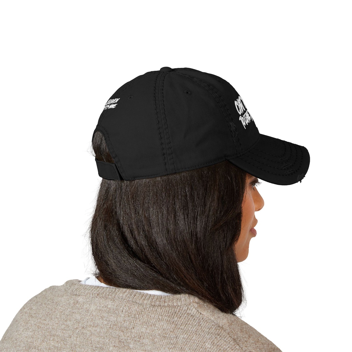 Chat Told Me To Leave You On Read Distressed Hat
