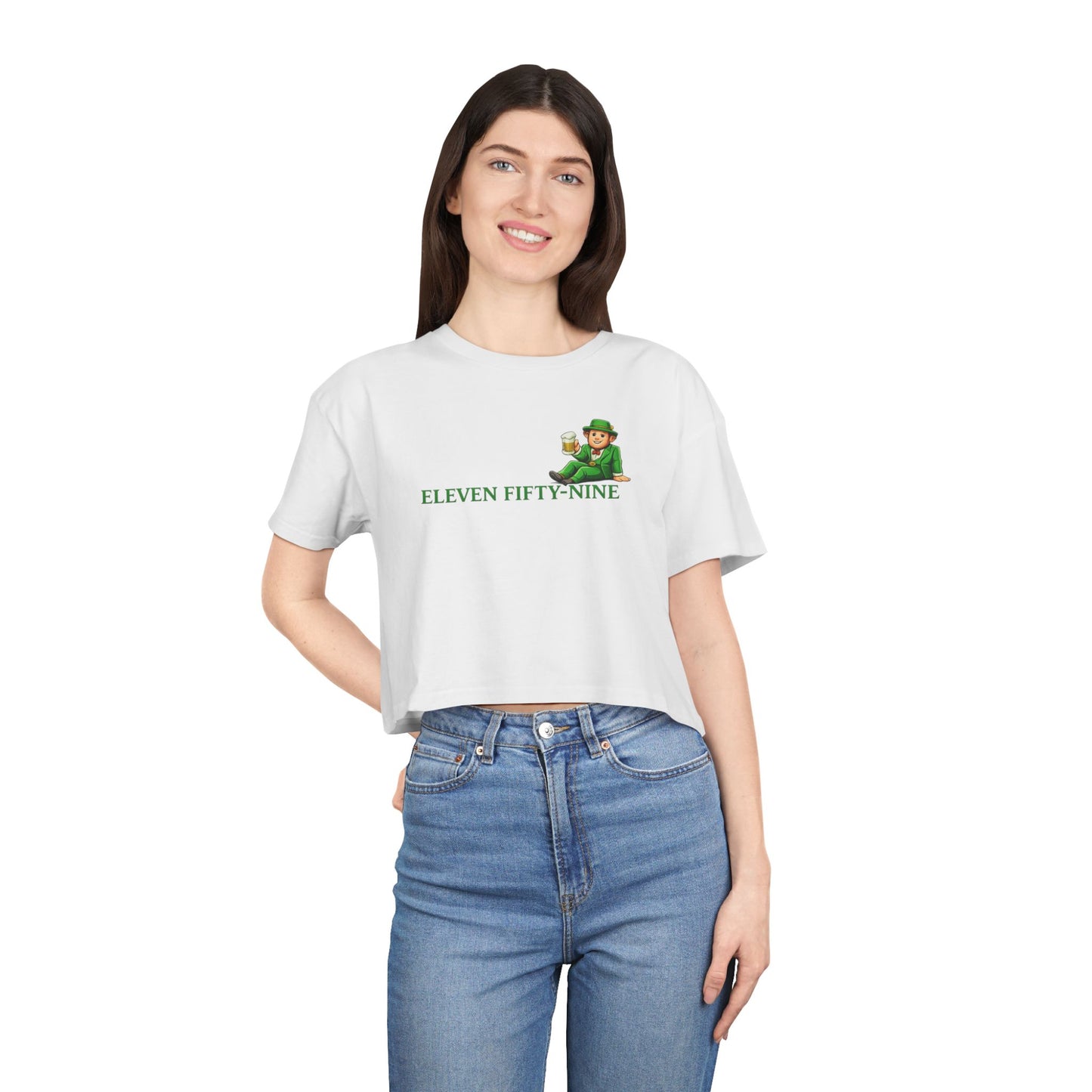 Irish Today Regrets Tomorrow Women's Crop Tee