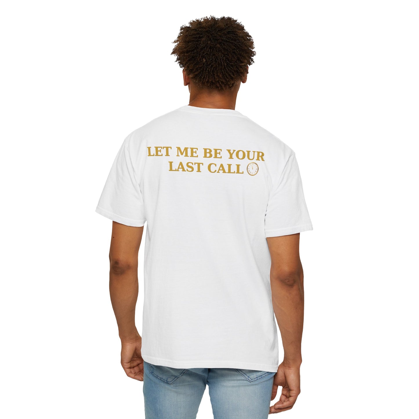 OWN THE NIGHT COLLECTION — "Let Me Be Your Last Call" Men's Heavyweight T-Shirt