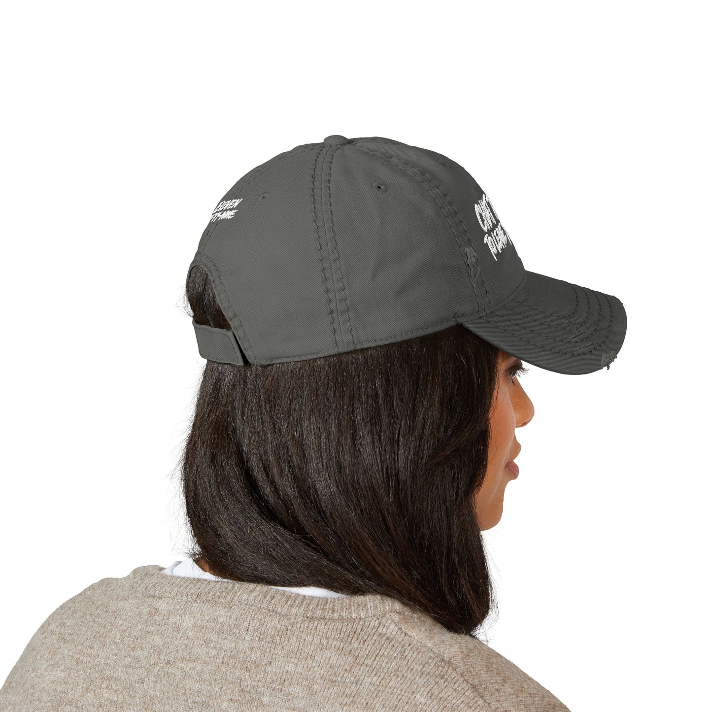 Chat Told Me To Leave You On Read Distressed Hat