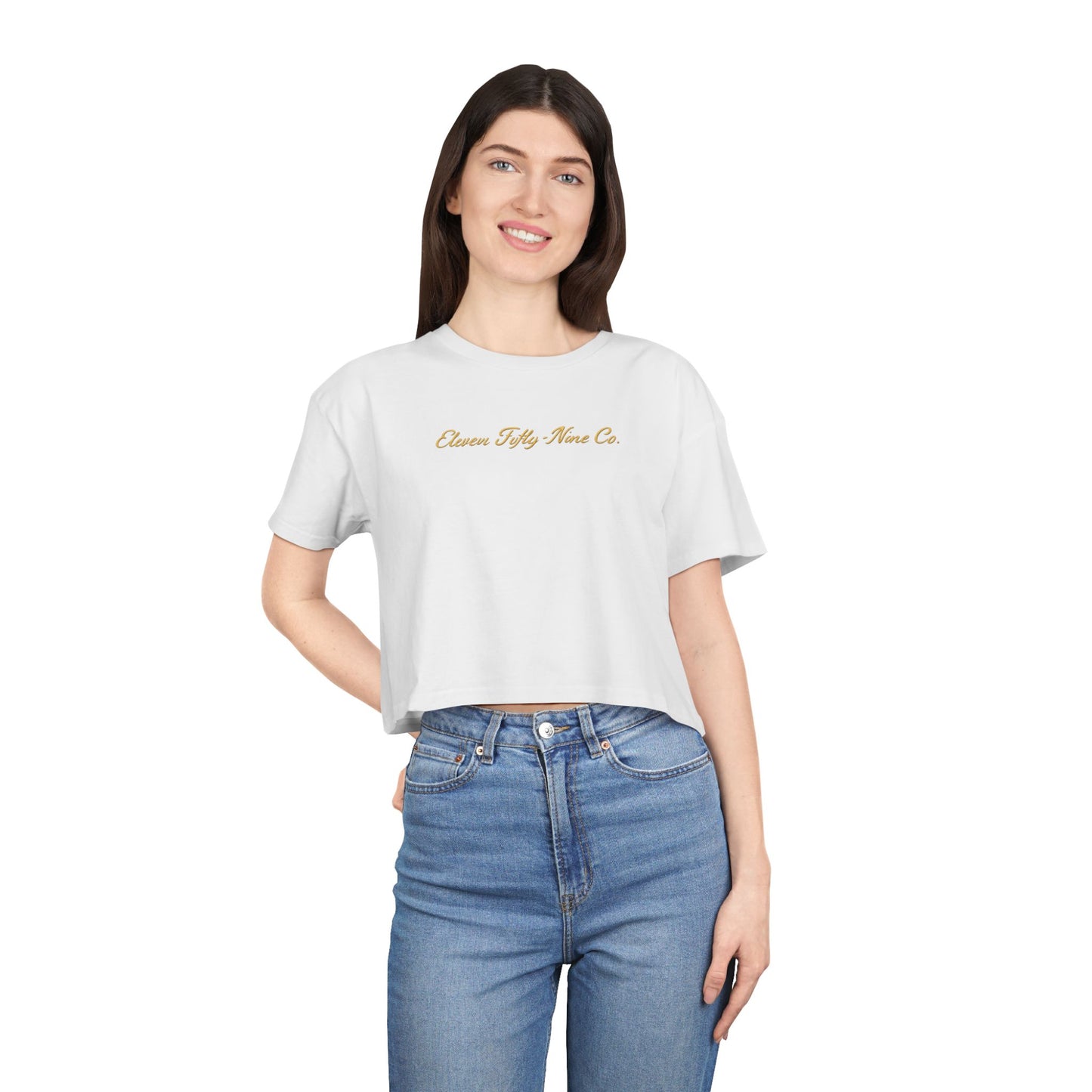 OWN THE NIGHT COLLECTION — "Make It A Double" Women's Cropped T-Shirt