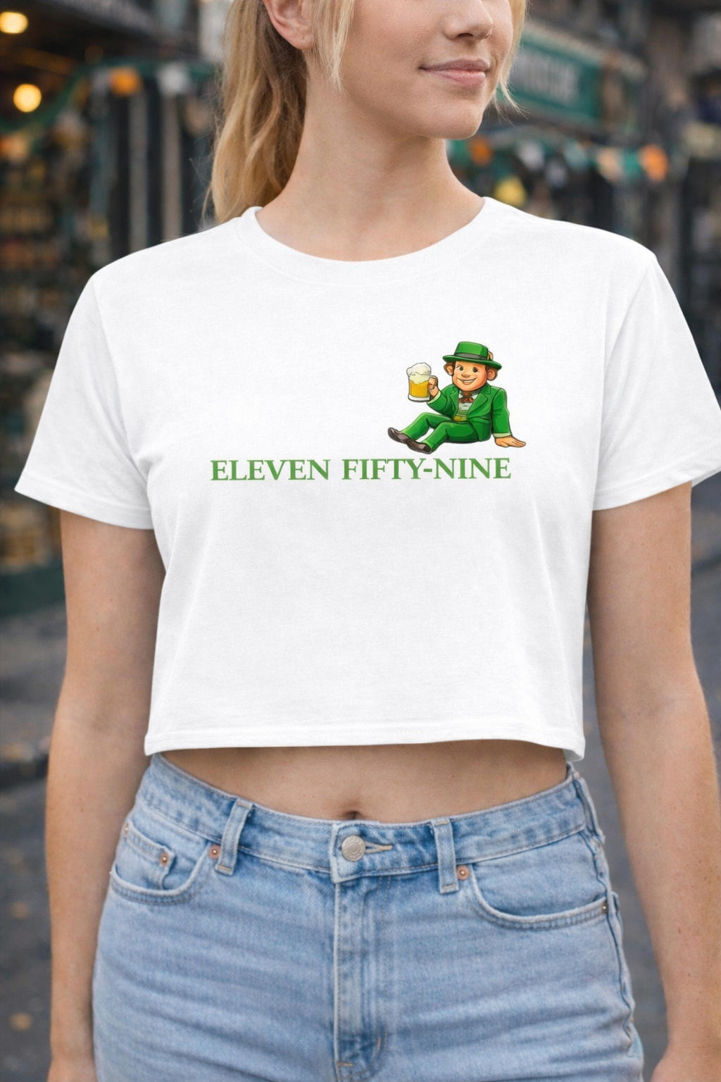 Irish Today Regrets Tomorrow Women's Crop Tee