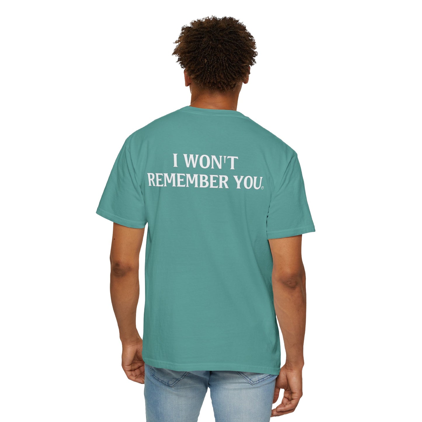 OWN THE NIGHT COLLECTION — "I Won't Remember You" Men's Heavyweight T-Shirt