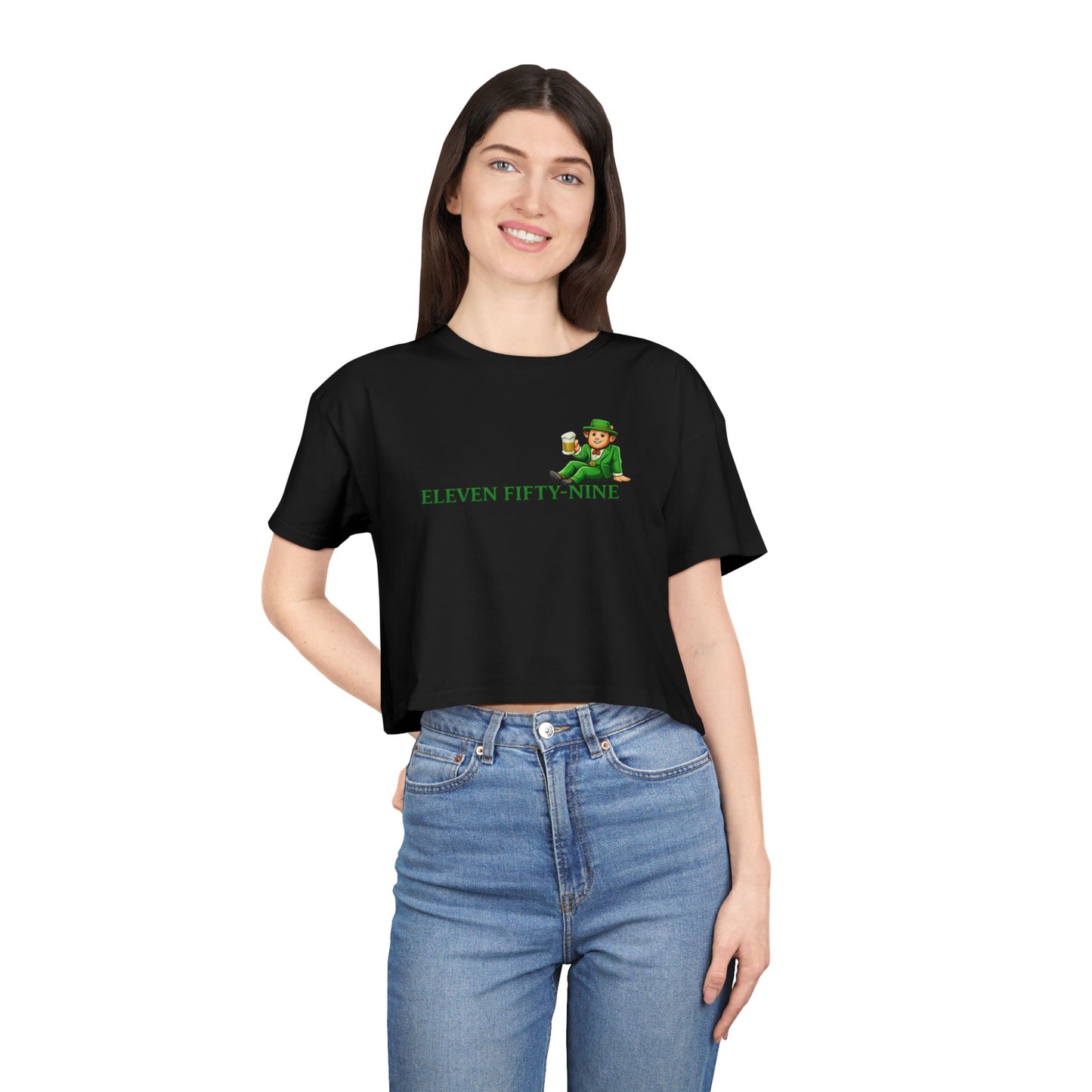 Irish Today Regrets Tomorrow Women's Crop Tee